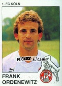 Cromo Frank Ordenewitz - German Football Bundesliga 1989-1990 - Panini