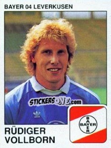Sticker Rudiger Vollborn - German Football Bundesliga 1989-1990 - Panini