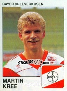 Cromo Martin Kree - German Football Bundesliga 1989-1990 - Panini