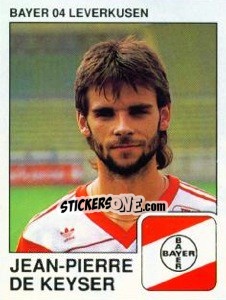 Cromo Jean-Pierre de Keyser - German Football Bundesliga 1989-1990 - Panini