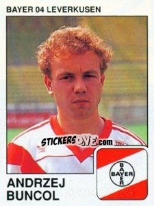 Figurina Andrzej Buncol - German Football Bundesliga 1989-1990 - Panini