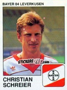 Cromo Christian Schreier - German Football Bundesliga 1989-1990 - Panini