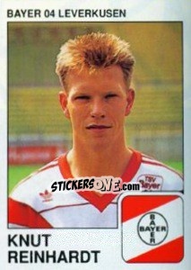 Sticker Knut Reinhardt - German Football Bundesliga 1989-1990 - Panini