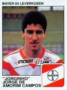 Sticker Jorginho - German Football Bundesliga 1989-1990 - Panini