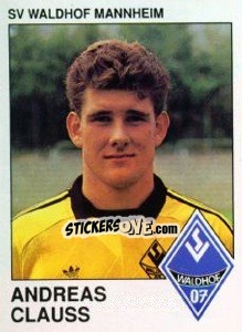 Cromo Andreas Clauss - German Football Bundesliga 1989-1990 - Panini