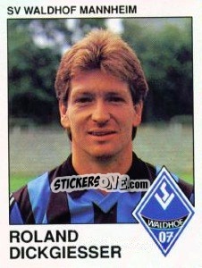 Cromo Roland Dickgiesser - German Football Bundesliga 1989-1990 - Panini