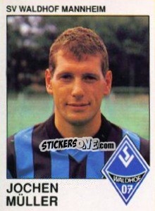 Sticker Jochen Muller - German Football Bundesliga 1989-1990 - Panini