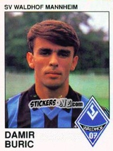 Cromo Damir Buric - German Football Bundesliga 1989-1990 - Panini