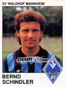 Cromo Bernd Schindler - German Football Bundesliga 1989-1990 - Panini