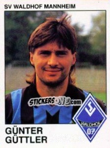 Cromo Gunter Guttler - German Football Bundesliga 1989-1990 - Panini