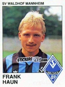 Sticker Frank Haun - German Football Bundesliga 1989-1990 - Panini