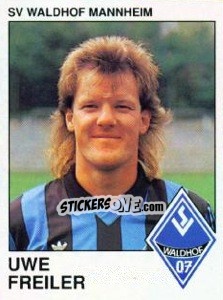 Sticker Uwe Freiler - German Football Bundesliga 1989-1990 - Panini