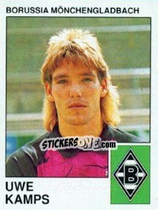 Sticker Uwe Kamps - German Football Bundesliga 1989-1990 - Panini