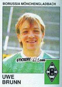 Cromo Uwe Brunn - German Football Bundesliga 1989-1990 - Panini