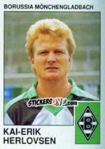 Cromo Kai-Erik Herlovsen - German Football Bundesliga 1989-1990 - Panini