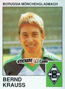 Cromo Bernd Krauss - German Football Bundesliga 1989-1990 - Panini
