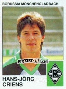 Sticker Hans-Jorg Criens - German Football Bundesliga 1989-1990 n. 232 - Panini