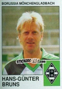 Sticker Hans-Gunter Bruns - German Football Bundesliga 1989-1990 - Panini