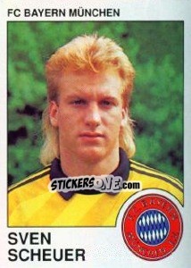 Cromo Sven Scheuer - German Football Bundesliga 1989-1990 - Panini