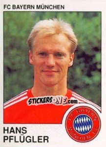 Cromo Hans Pfluger - German Football Bundesliga 1989-1990 - Panini