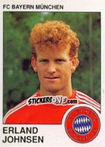 Cromo Erland Johnsen - German Football Bundesliga 1989-1990 - Panini