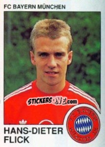 Sticker Hans-Dieter Flick - German Football Bundesliga 1989-1990 n. 242 - Panini