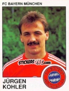 Cromo Jurgen Kohler - German Football Bundesliga 1989-1990 - Panini