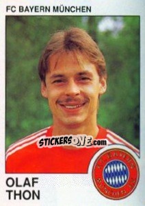 Sticker Olaf Thon - German Football Bundesliga 1989-1990 - Panini