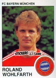 Cromo Roland Wohlfarth - German Football Bundesliga 1989-1990 - Panini