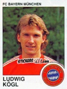 Sticker Ludwig Kogl - German Football Bundesliga 1989-1990 n. 250 - Panini