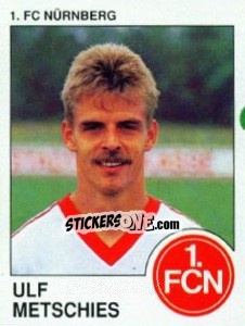 Sticker Ulf Metschies - German Football Bundesliga 1989-1990 - Panini