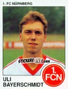 Cromo Uli Bayerschmidt - German Football Bundesliga 1989-1990 - Panini