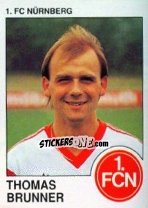 Cromo Thomas Brunner - German Football Bundesliga 1989-1990 - Panini