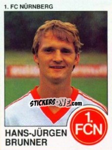 Sticker Hans-Jurgen Brunner - German Football Bundesliga 1989-1990 - Panini