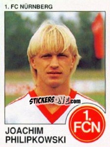 Cromo Joachim Philipkowski - German Football Bundesliga 1989-1990 - Panini