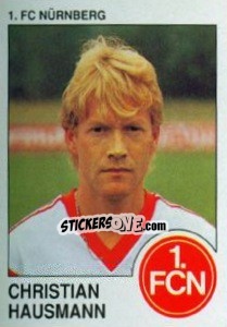 Cromo Christian Hausmann - German Football Bundesliga 1989-1990 - Panini