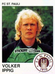 Cromo Volker Ippig - German Football Bundesliga 1989-1990 - Panini