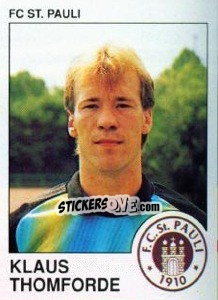 Figurina Klaus Thomforde - German Football Bundesliga 1989-1990 - Panini