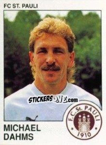 Cromo Michael Dahms - German Football Bundesliga 1989-1990 - Panini