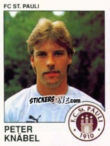 Cromo Peter Knabel - German Football Bundesliga 1989-1990 - Panini