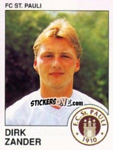 Figurina Dirk Zander - German Football Bundesliga 1989-1990 - Panini