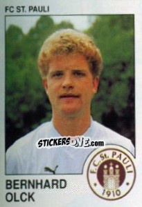 Sticker Bernhard Olck - German Football Bundesliga 1989-1990 - Panini