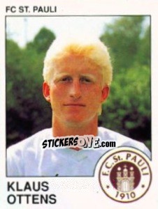 Sticker Klaus Ottens - German Football Bundesliga 1989-1990 - Panini
