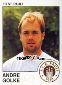 Cromo Andre Golke - German Football Bundesliga 1989-1990 - Panini