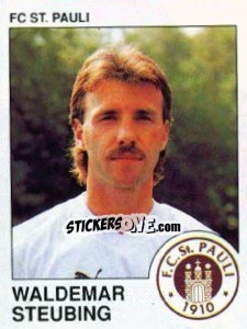 Cromo Waldemar Steubing - German Football Bundesliga 1989-1990 - Panini
