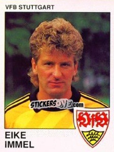 Cromo Eike Immel - German Football Bundesliga 1989-1990 - Panini