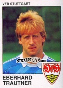 Sticker Eberhard Trautner - German Football Bundesliga 1989-1990 - Panini