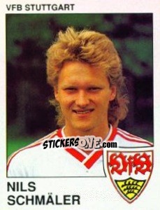 Cromo Nils Schmaler - German Football Bundesliga 1989-1990 - Panini