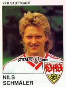 Sticker Nils Schmaler - German Football Bundesliga 1989-1990 n. 294 - Panini