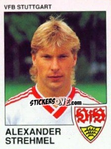 Sticker Alexander Strehmel - German Football Bundesliga 1989-1990 - Panini